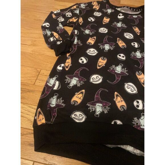 Tim Burton's Nightmare Before Christmas, women's pullover soft tunic size large - Picture 2 of 7